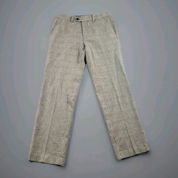 Todd Snyder Other - Todd Snyder Plaid Wool Trouser Mens Size 31x30 Multi Cream Black *Read*